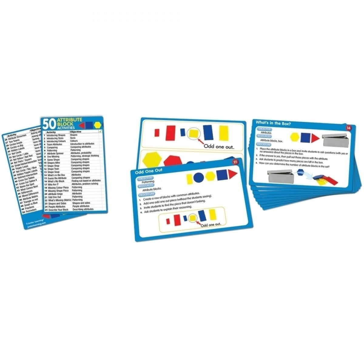 50 Attribute Block Activity Cards