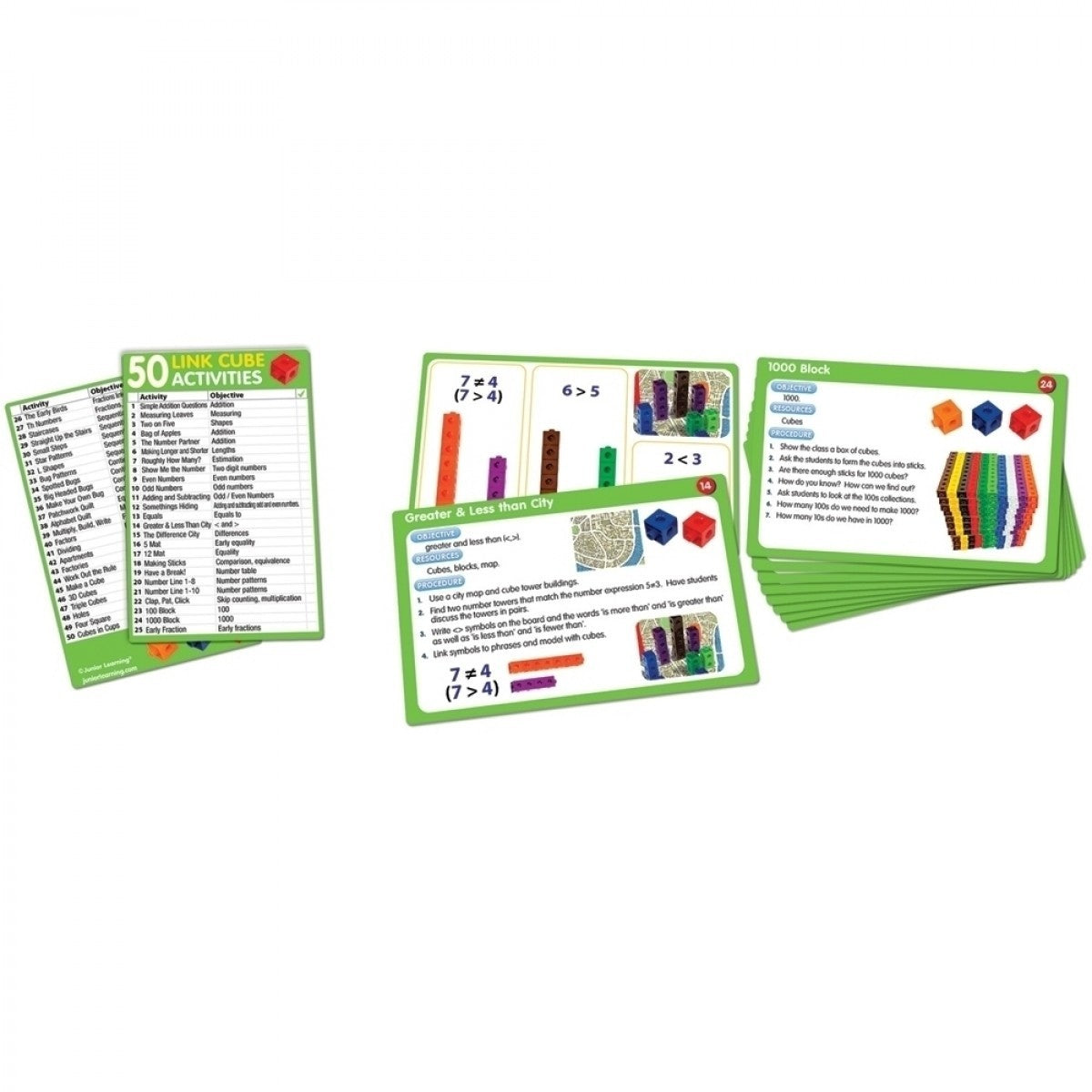 50 Link Cube Activity Cards