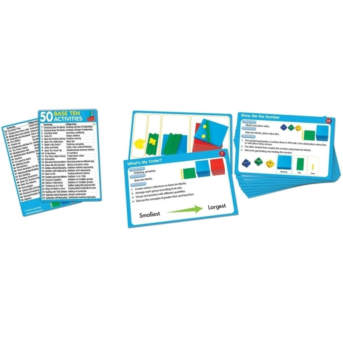 50 Base Ten Activity Cards