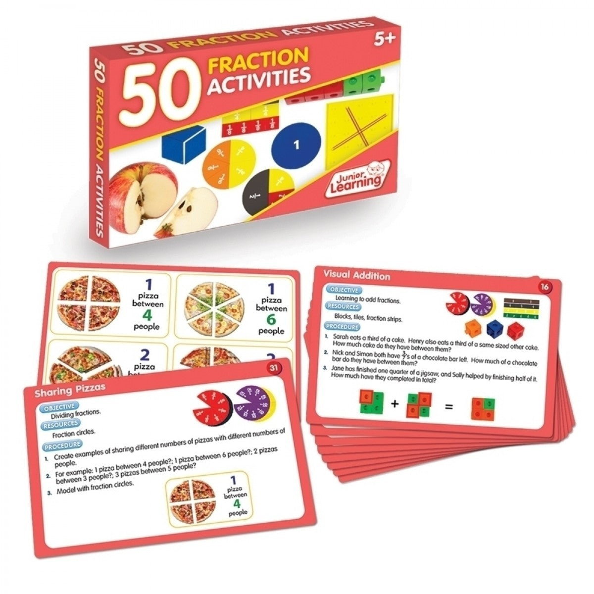 50 Fraction Activity Cards