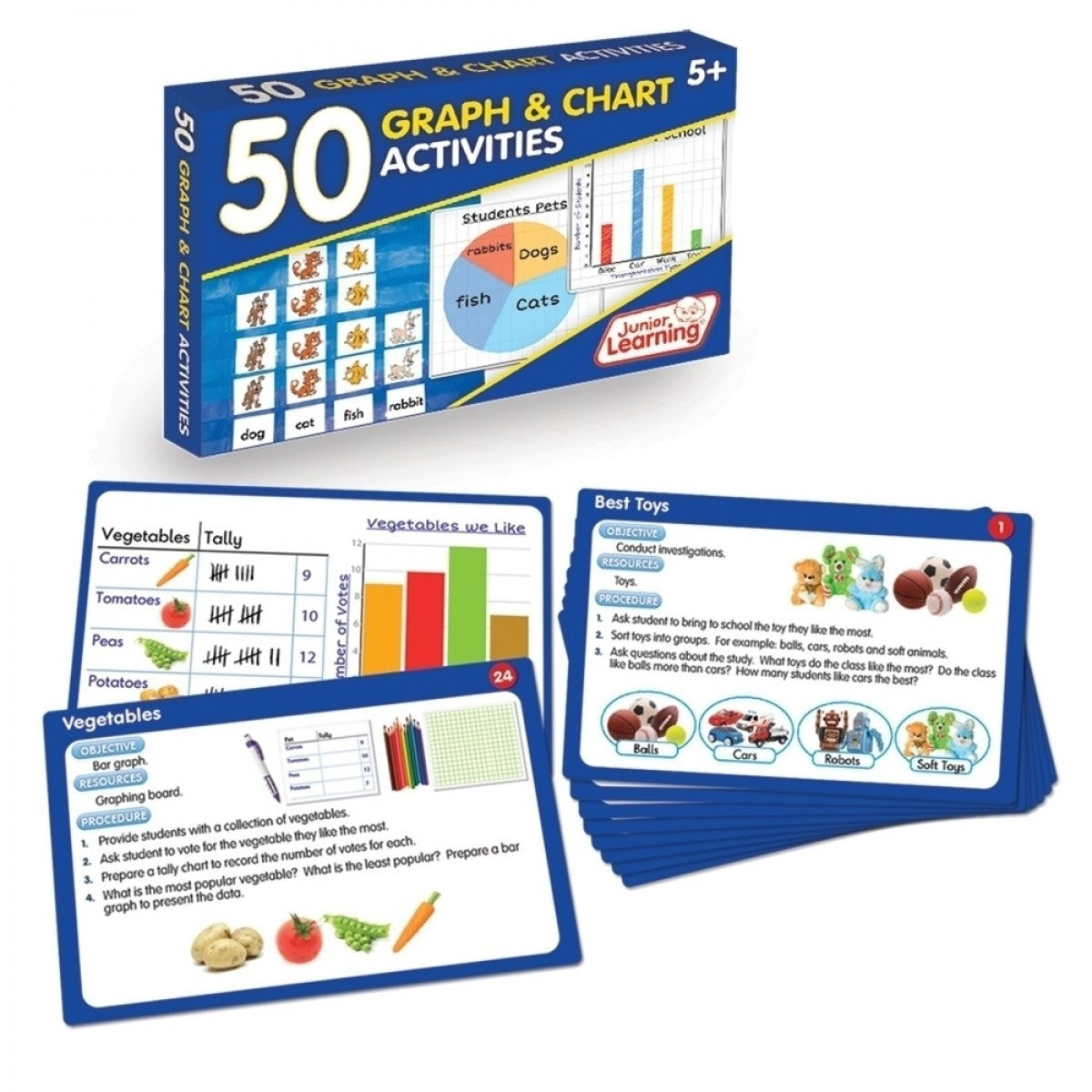 50 Graph and Chart Activity Cards