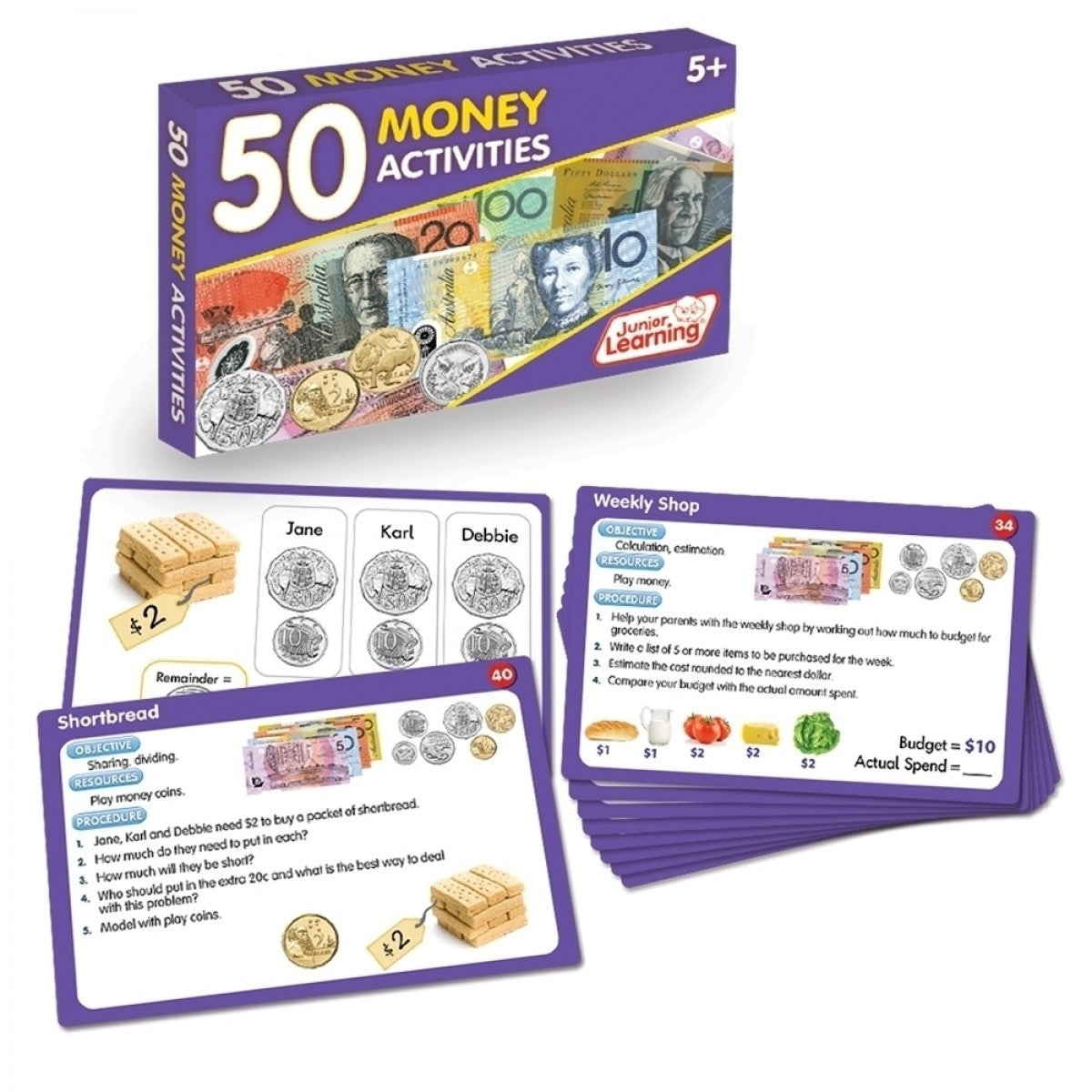 50 Money (AUD) Activity Cards