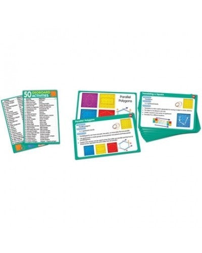 50 Geoboard Activity Cards