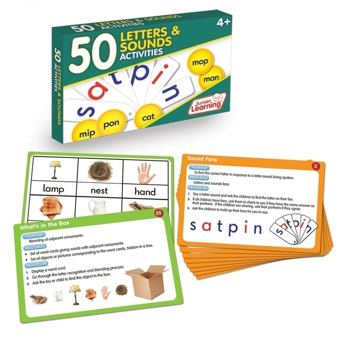 50 Letters & Sounds Activity Cards