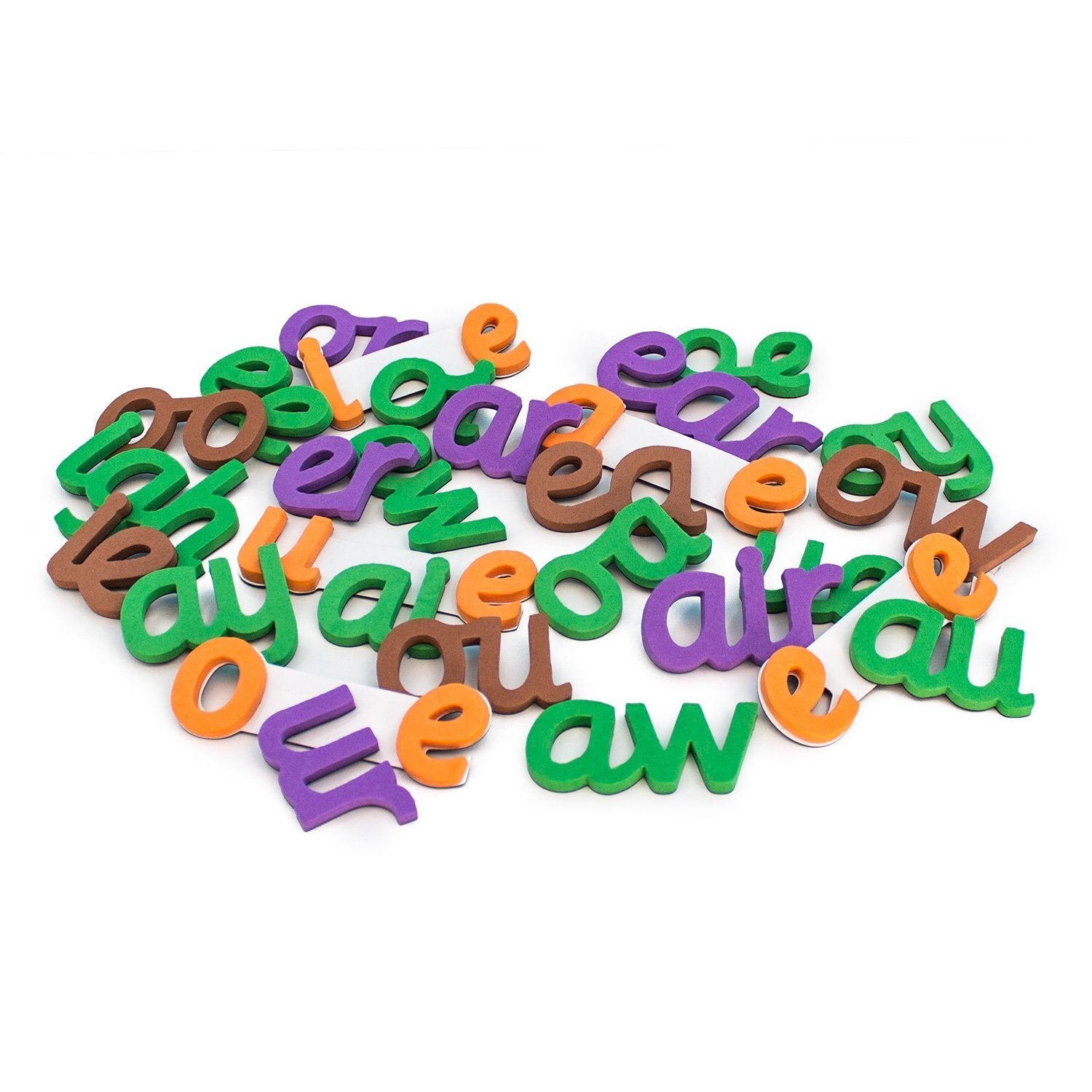 Rainbow Vowels - Cursive