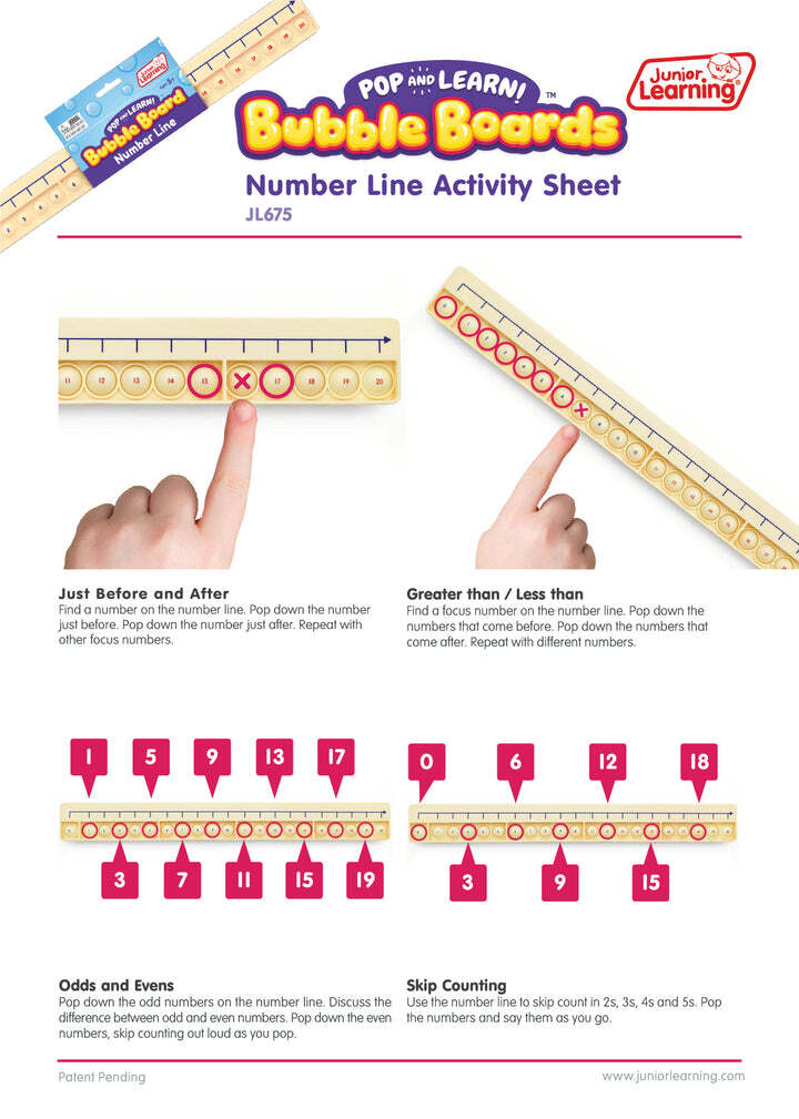 Number Line Bubble Board