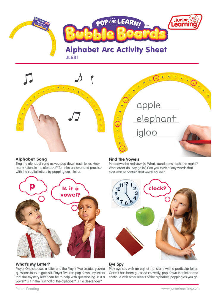 Alphabet Arc Bubble Board