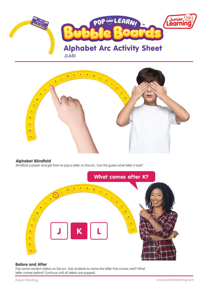 Alphabet Arc Bubble Board
