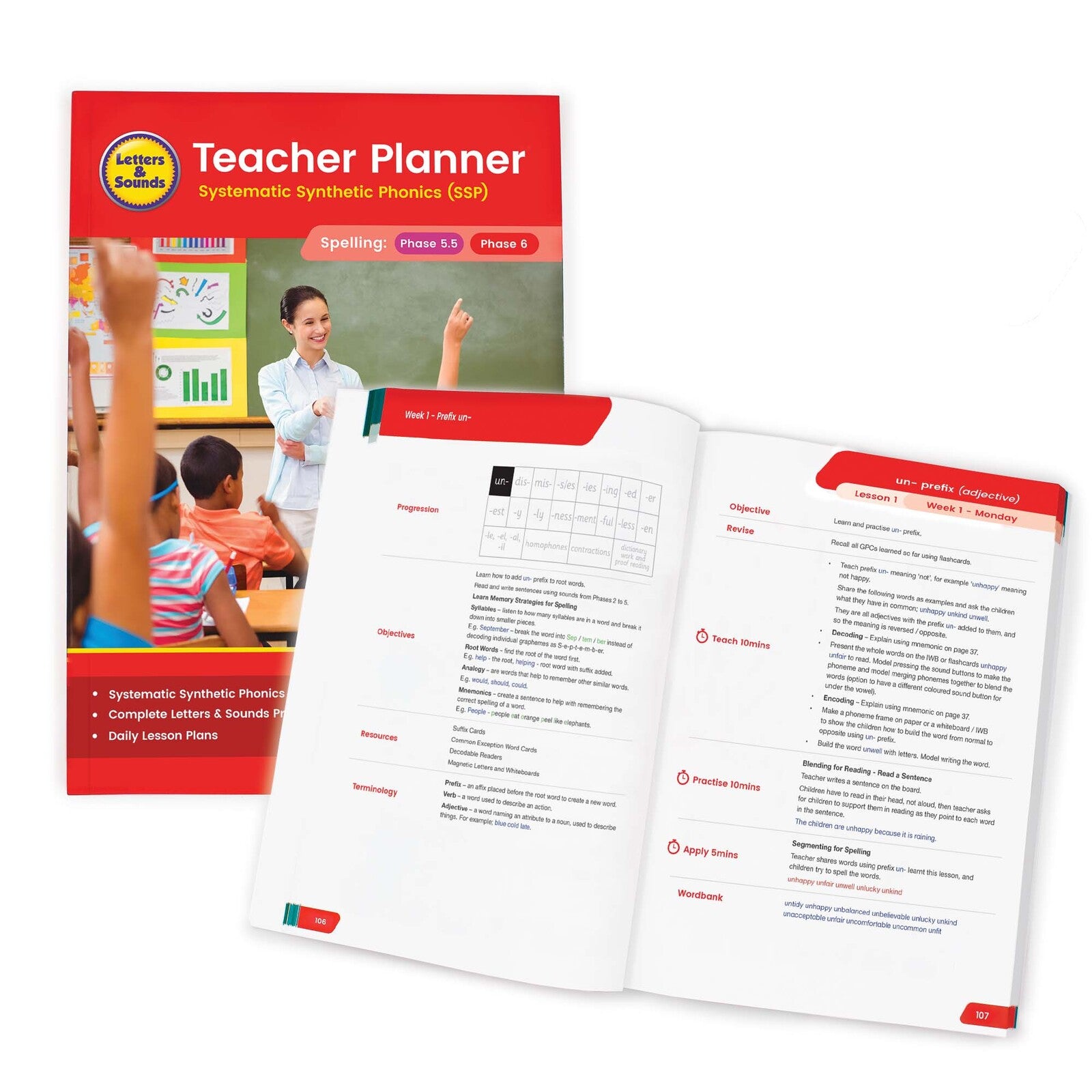 Teacher Planner - Spelling