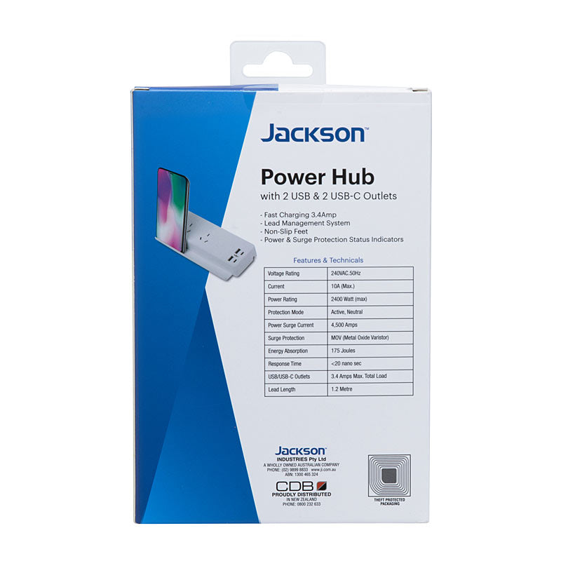Jackson 2 Way USB Power Hub [PT2USBP]