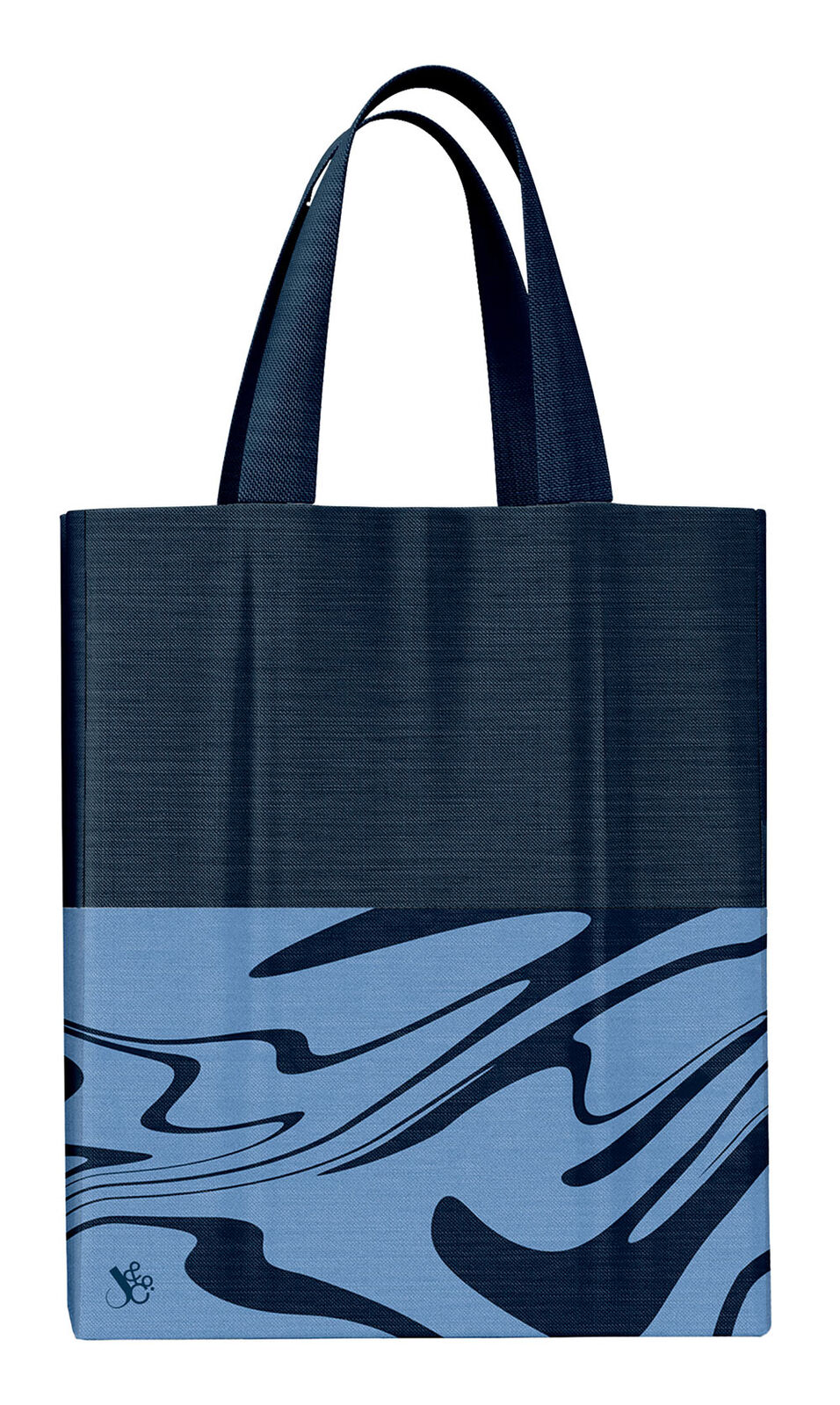 Jumble & Co Tote Bag - Fit A4 Bits & Bobs: Cotton Polyester Mix (Blue)