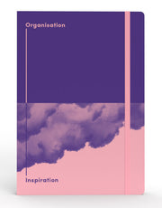 Jumble & Co Notebook - A5 Ruled & Dot Grid Recycled - Organise & Inspiration (Purple)