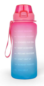 Jumble & Co Water Bottle - 2L PET (BallpointA & Phthalate Free): Removable Straw (Pink)