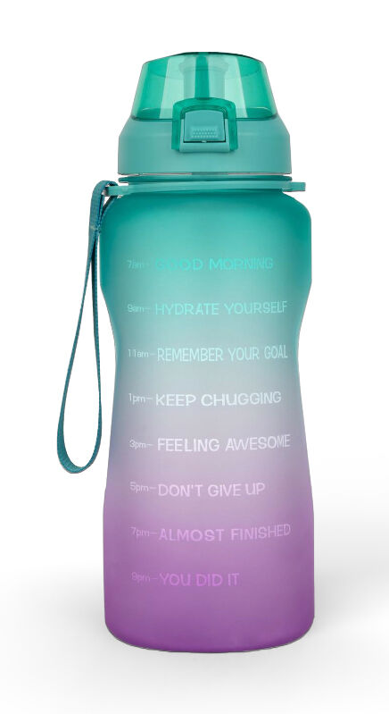Jumble & Co Water Bottle - 2L PET (BallpointA & Phthalate Free): Removable Straw (Teal)