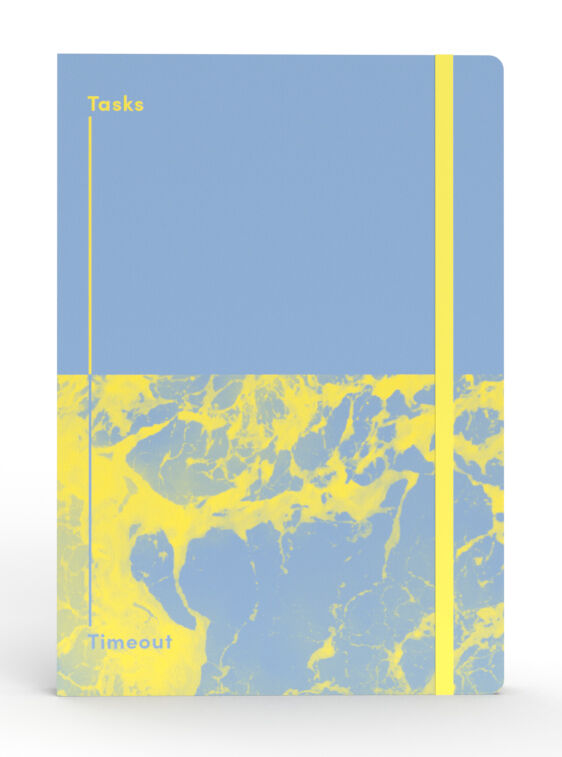 Jumble & Co Notebook - A5 Ruled & Dot Grid Recycled - Tasks & Timeout (Blue)