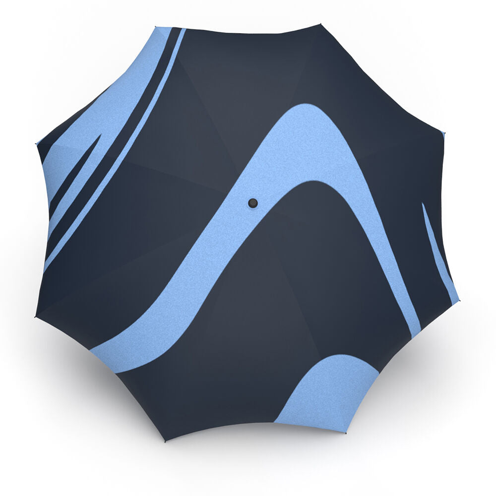 Jumble & Co Umbrella - Double Layered Ups & Downs: One Button Auto-Open - Polyester (Blue)