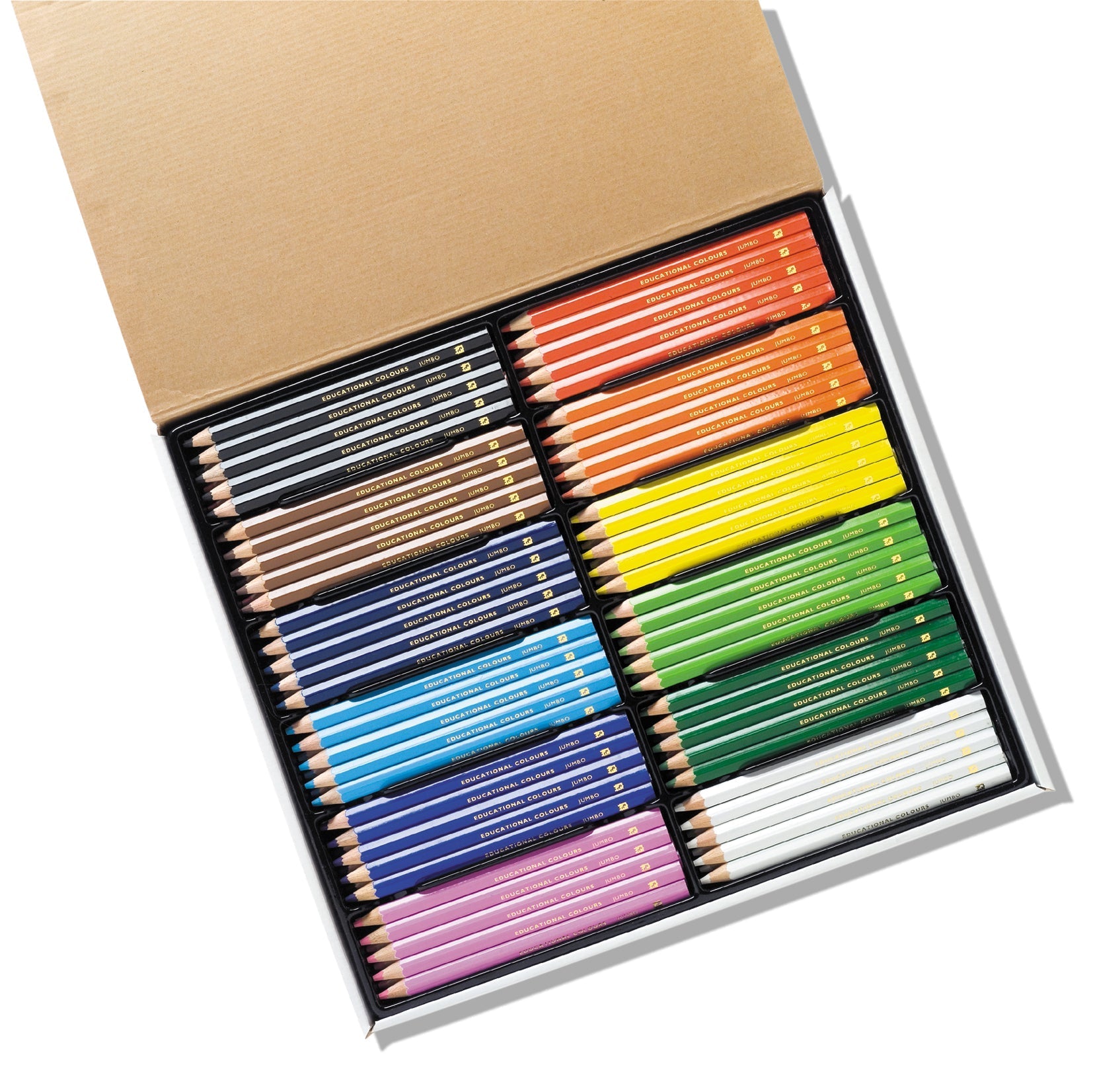 Jumbo Triangular Washable Colour Pencils (Pack of 120)
