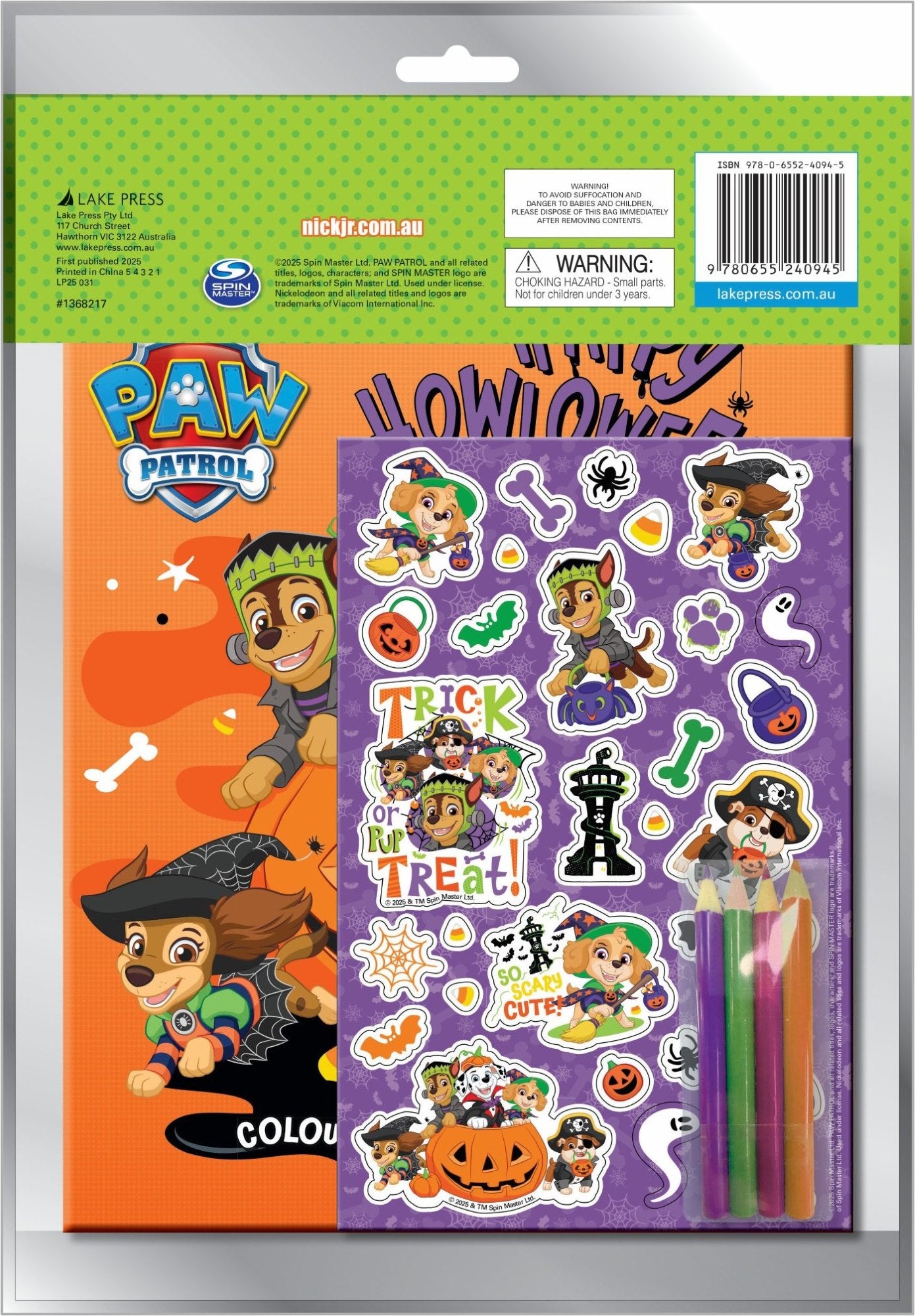 PAW Patrol - Halloween Activity Fun Pack - Trick or Pup Treat! — inside page 1