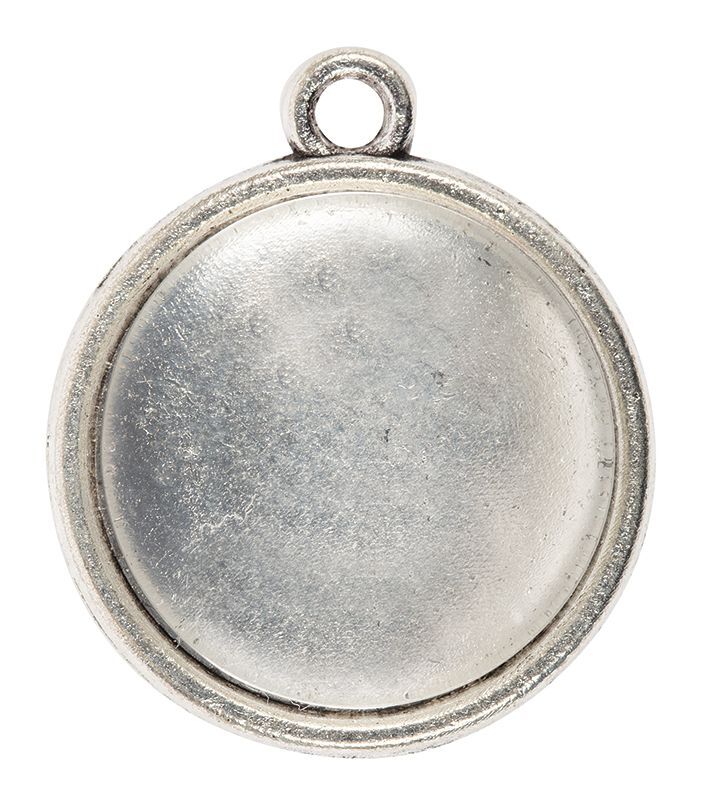 Earring Pendant Cabochon Setting: Silver - Pack of 30