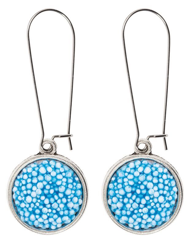 Earring Pendant Cabochon Setting: Silver - Pack of 30