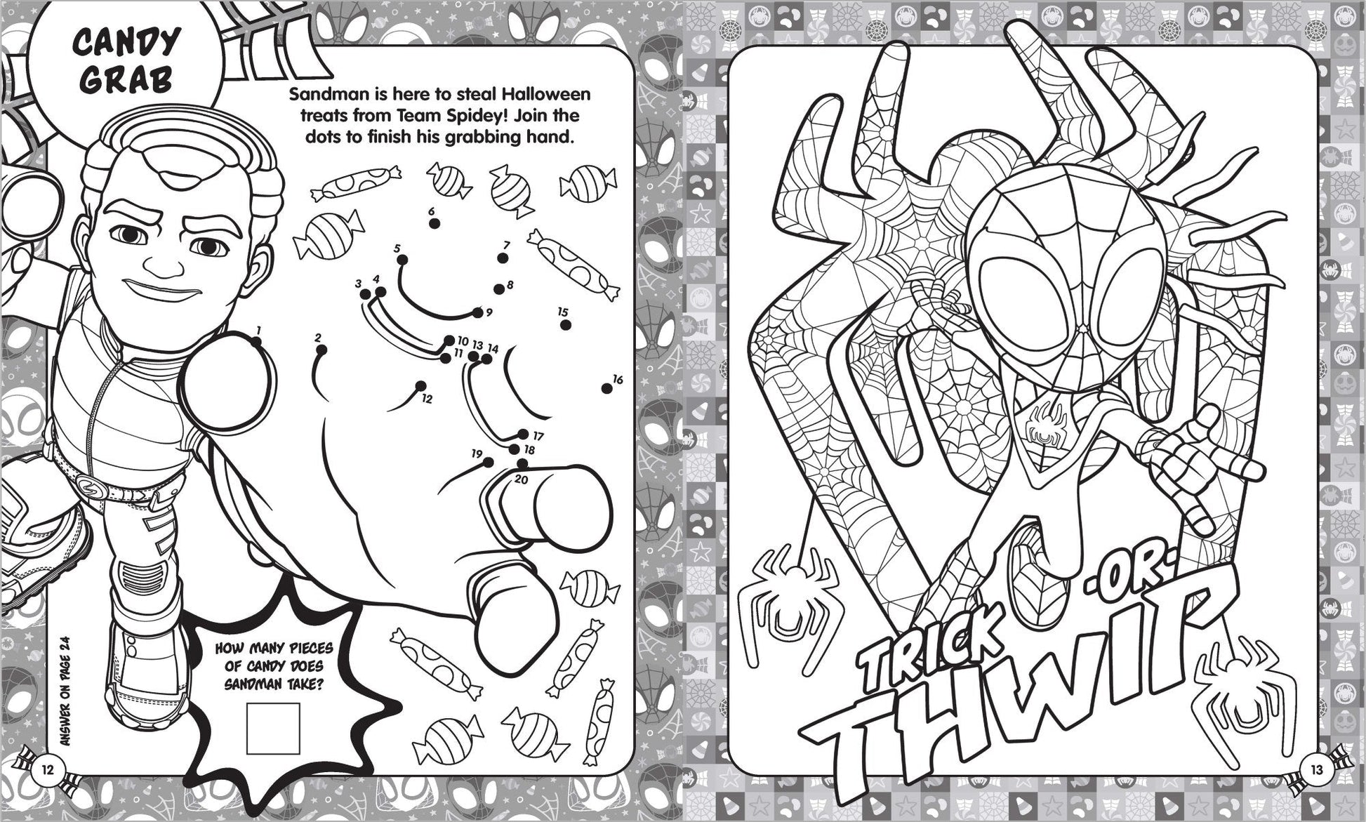 Spidey and His Amazing Friends - Halloween Activity Fun Pack — inside page 4