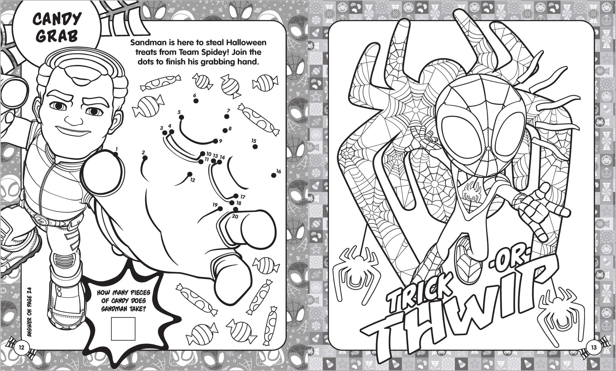 Spidey and His Amazing Friends - Halloween Activity Fun Pack — inside page 4