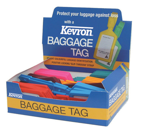 Kevron Luggage Label - Plastic (Box of 30)