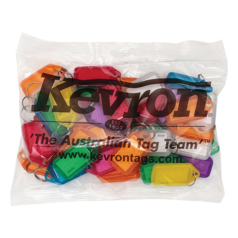 Kevron Key Tags - Assorted (Pack of 50)