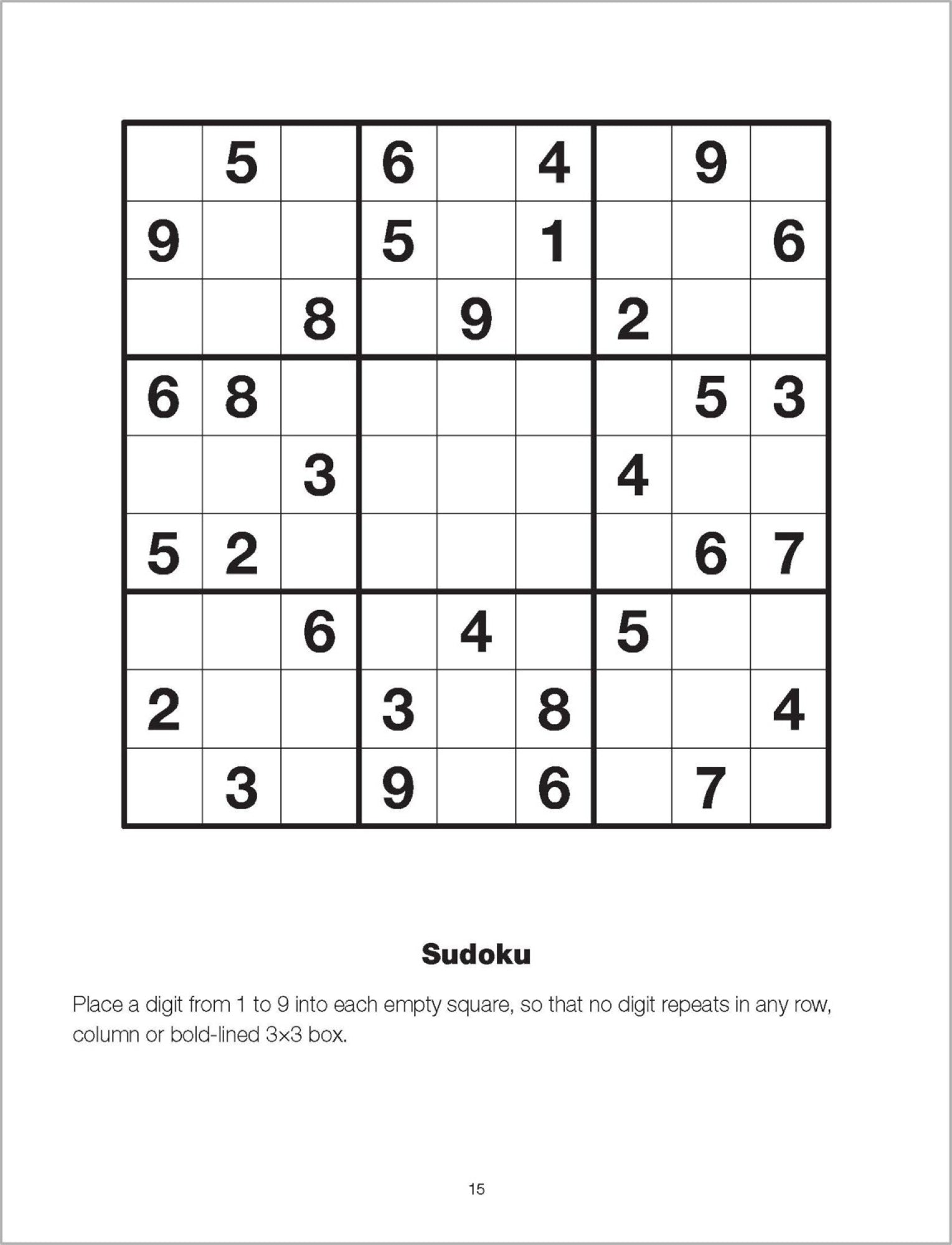 Large Print Bumper Puzzle Book - Brain Training (blue banner) — inside page 4