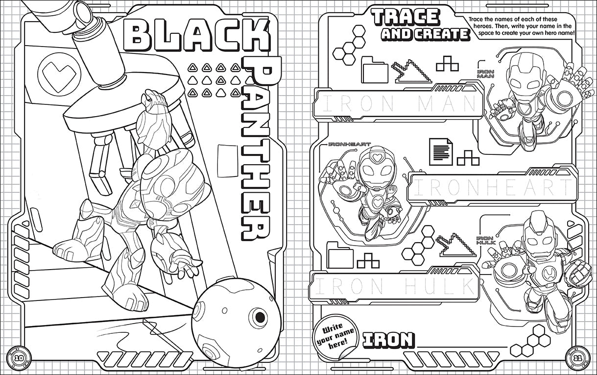 Iron Man and His Awesome Friends - Ultimate Sticker Book — inside page 2