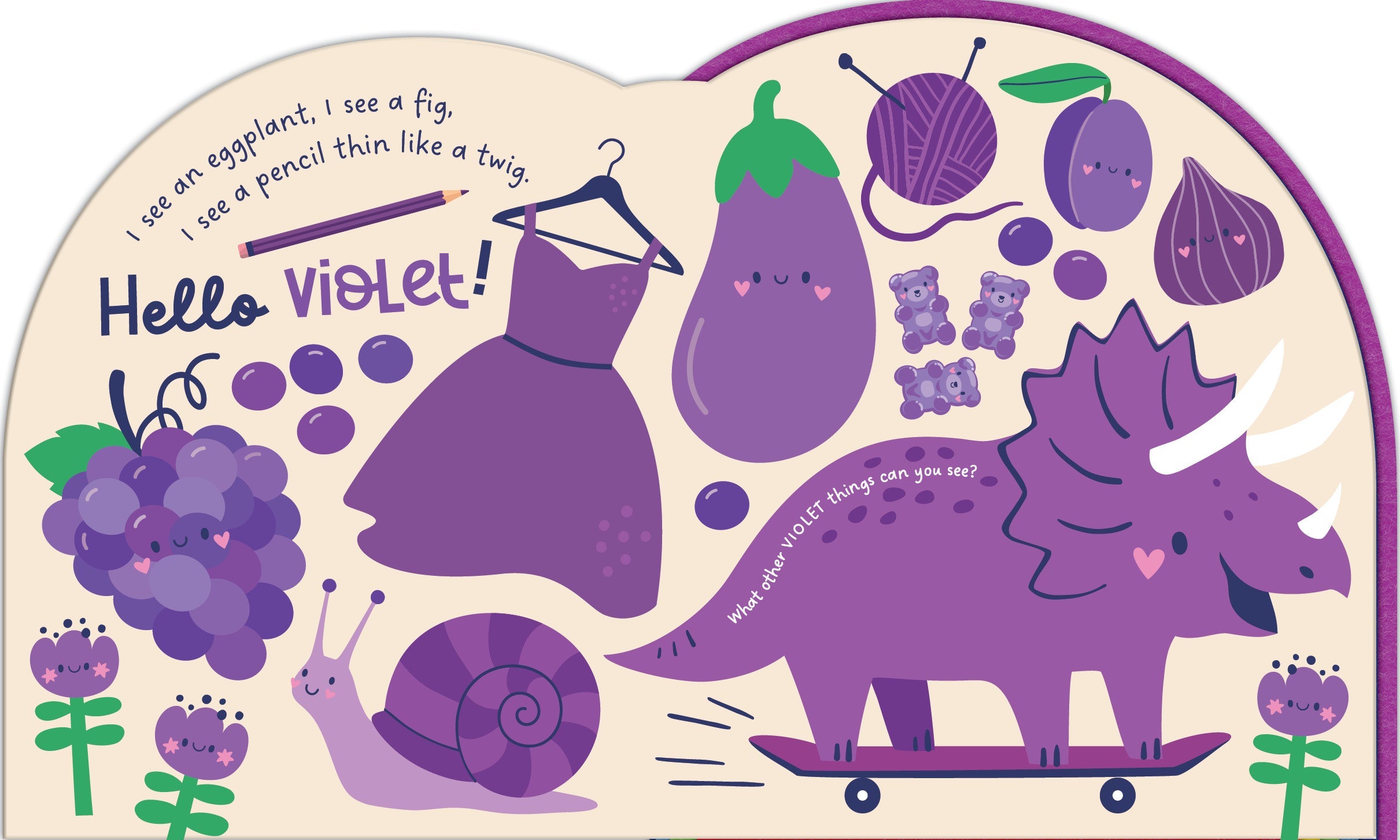 Chunky Felt Board Book - Hello Rainbow — inside page 7