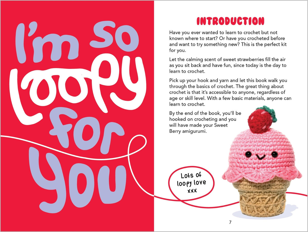 Loopy Crochet Book & Kit - Sweet Berry