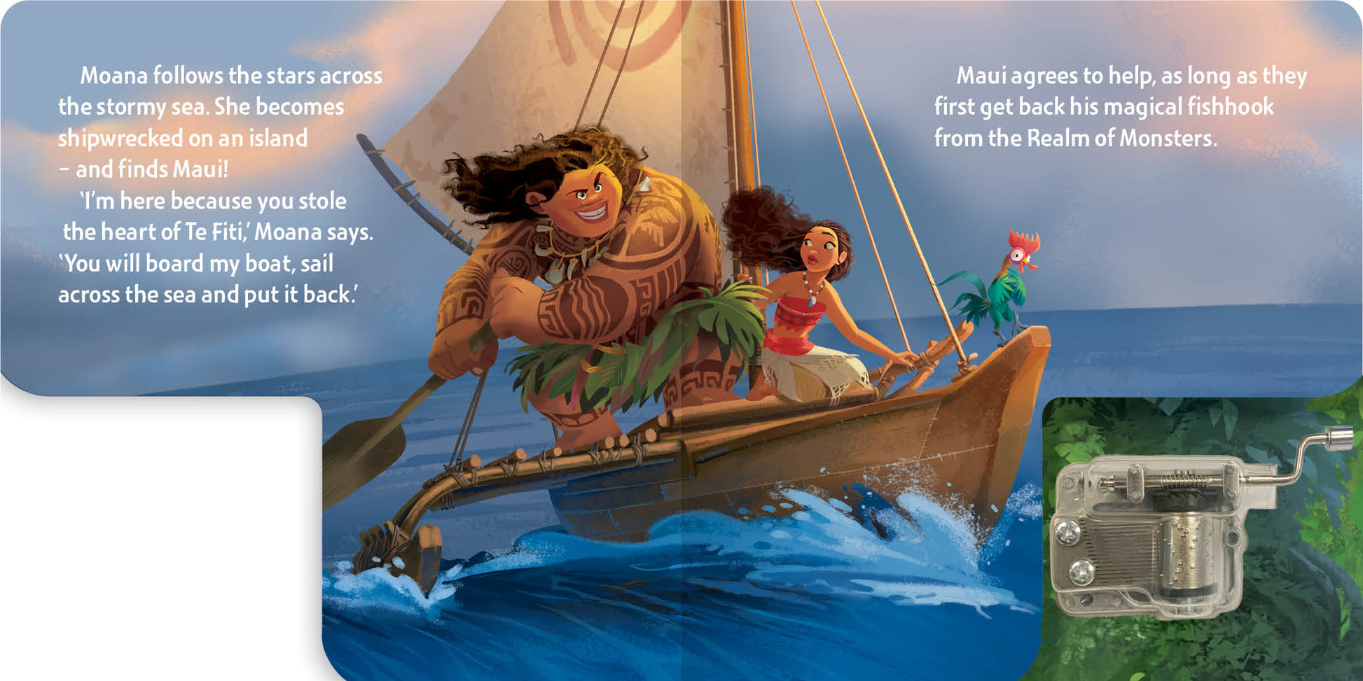 Disney Moana - Wind-Up Music Box Book — inside page 3