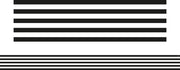 Black & White Thin Stripes - Large Border (Pack of 12)
