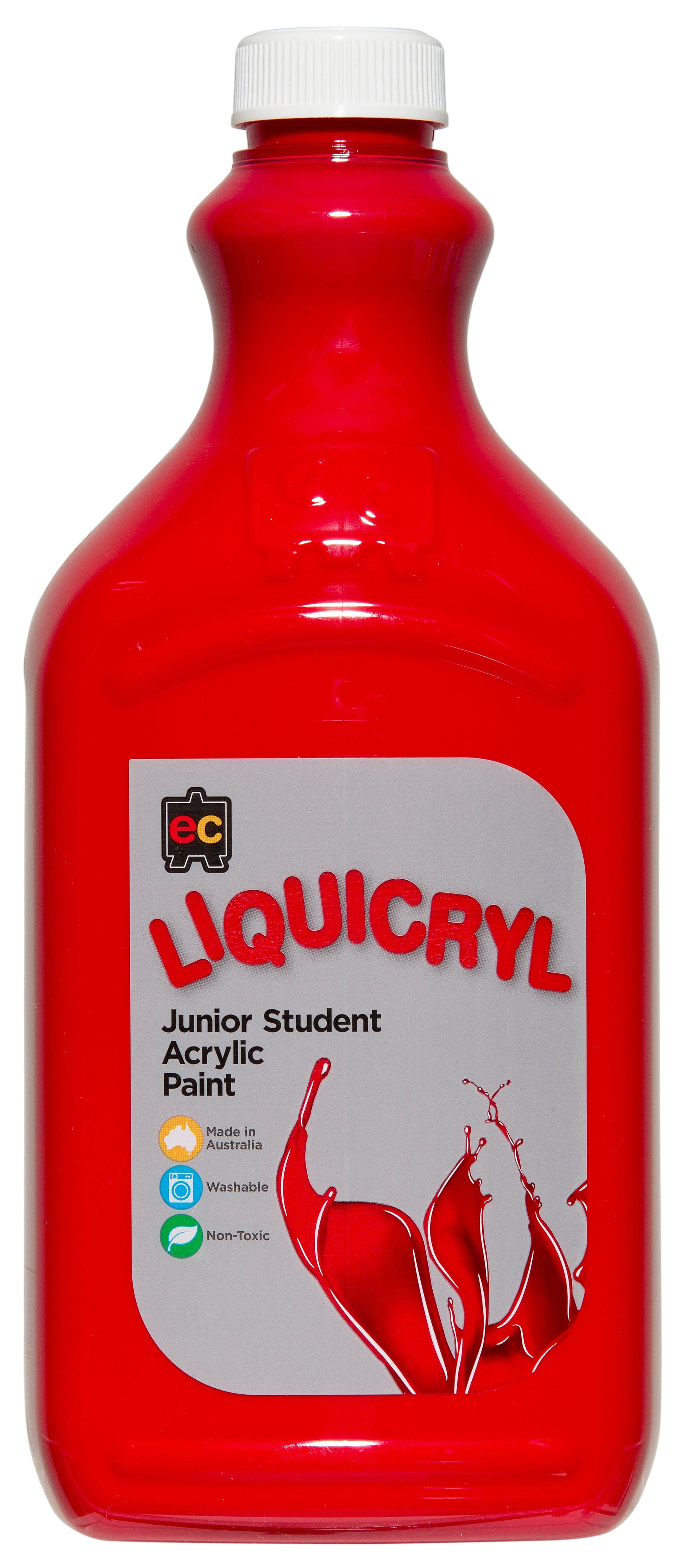 Liquicryl Junior Acrylic Paint 2L - Crimson