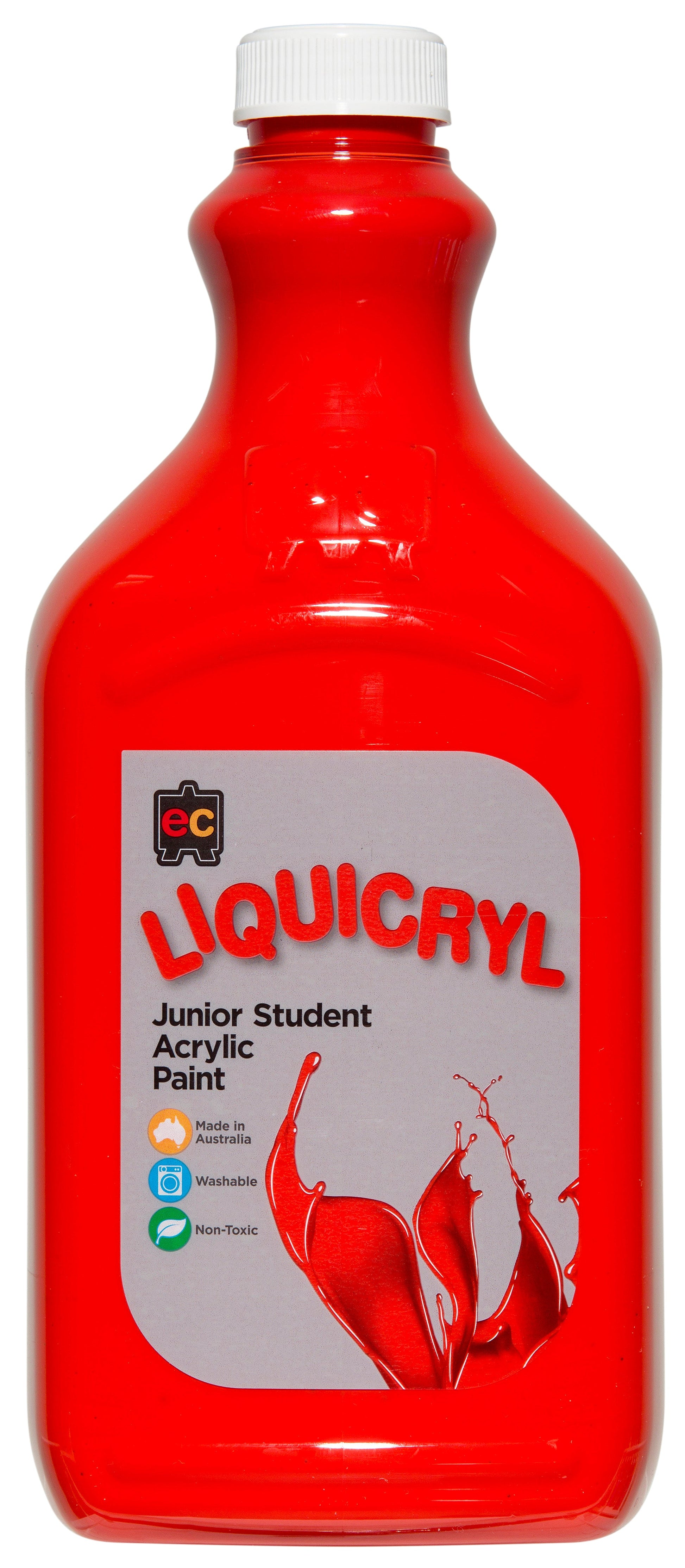 Liquicryl Junior Acrylic Paint 2L - Brilliant Red