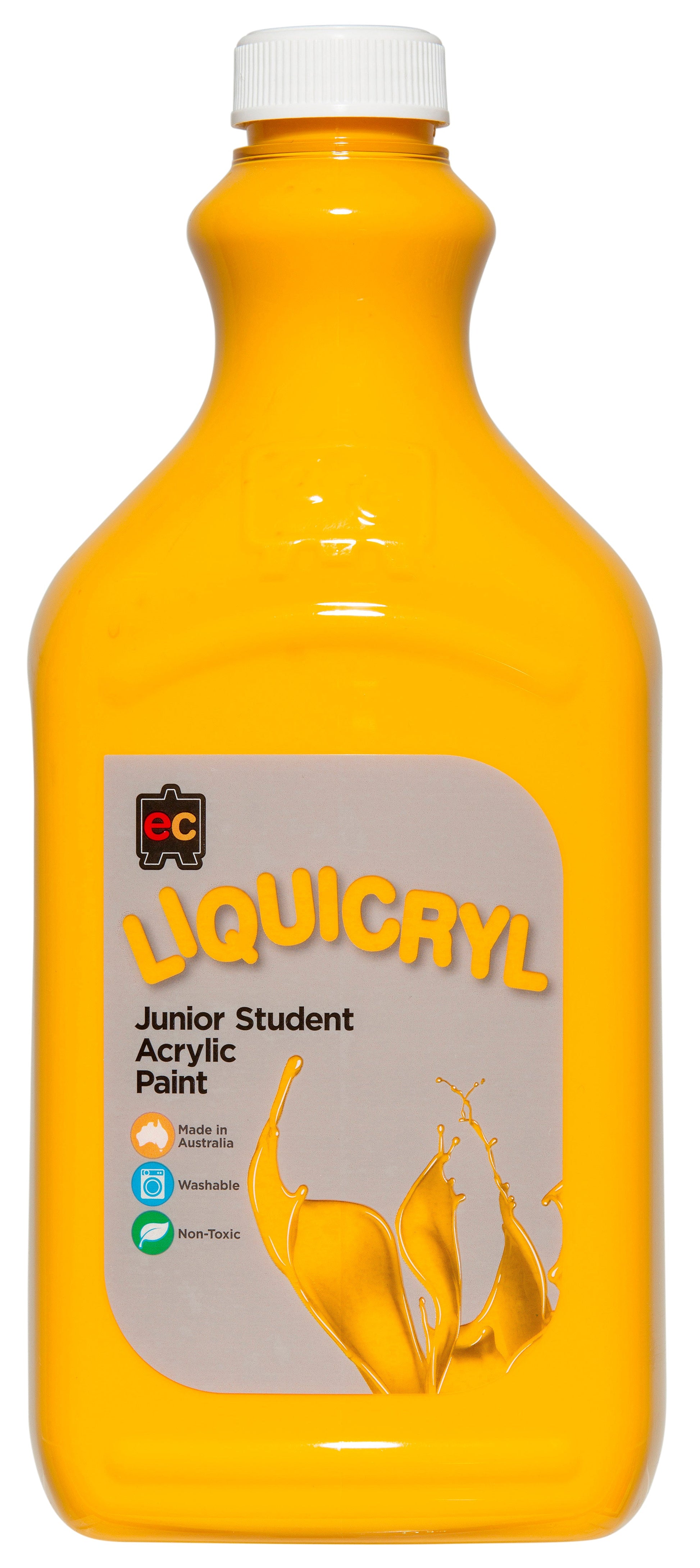 Liquicryl Junior Acrylic Paint 2L - Warm Yellow