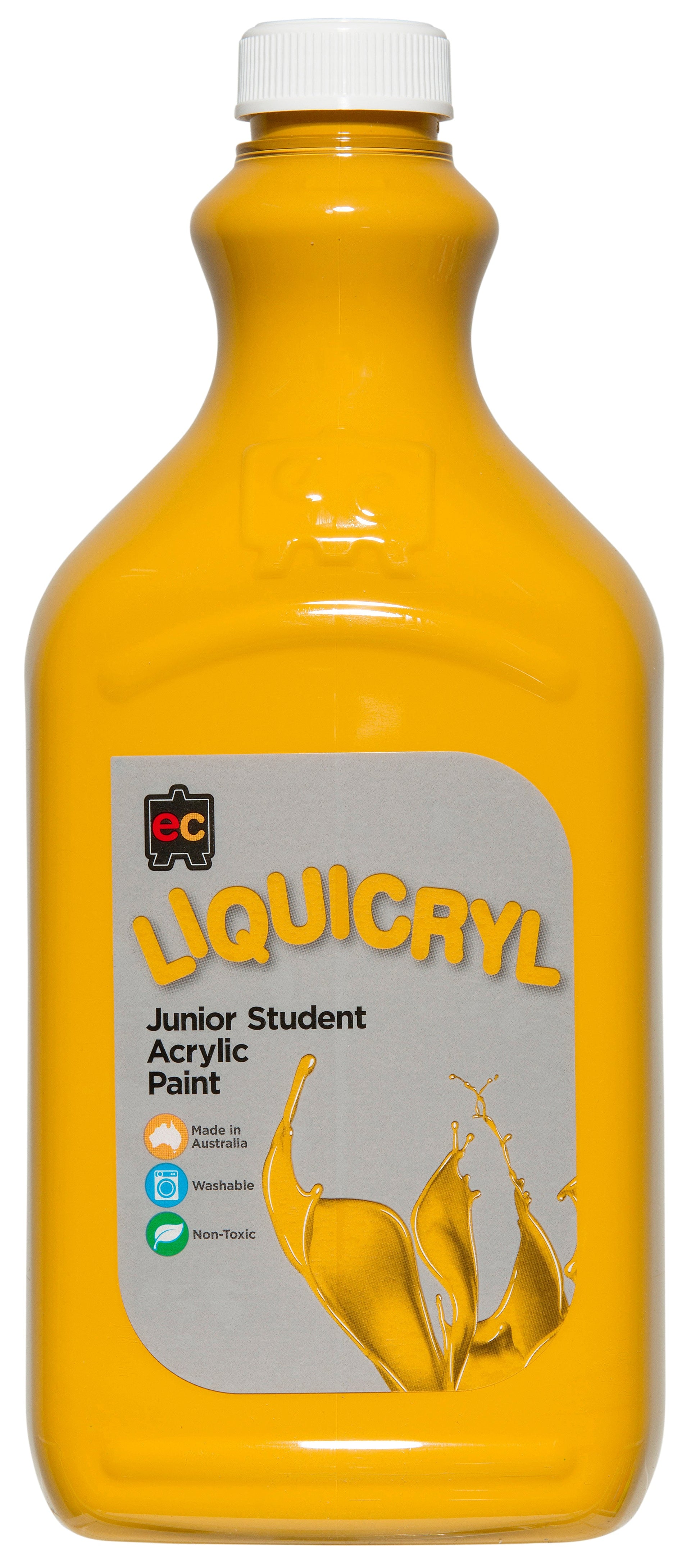 Liquicryl Junior Acrylic Paint 2L - Yellow Ochre