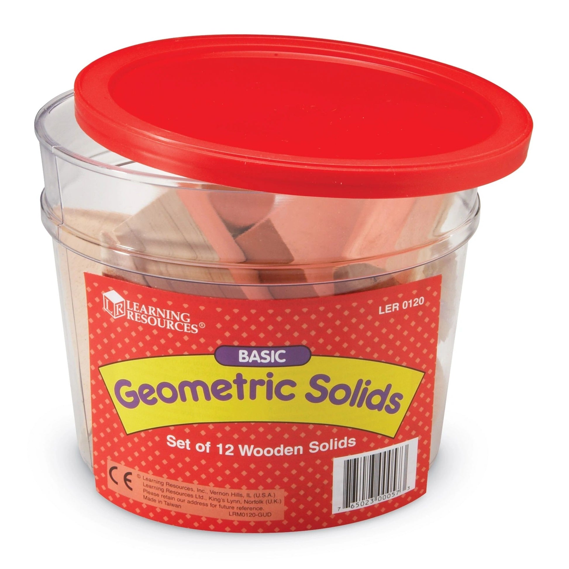 Wooden Geometric Solids, Set of 12