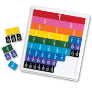 Rainbow Fraction® Plastic Tiles with Tray