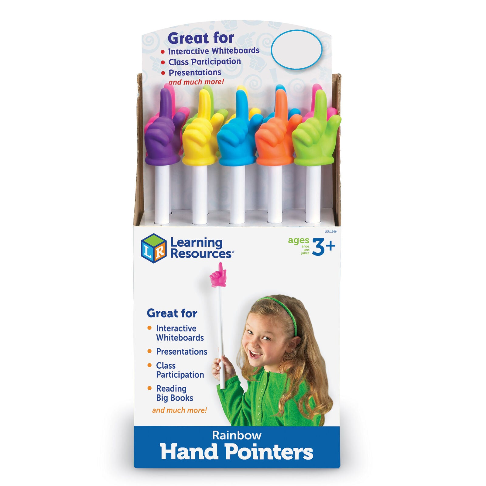 Rainbow Pointers Pop Display - Set of 10