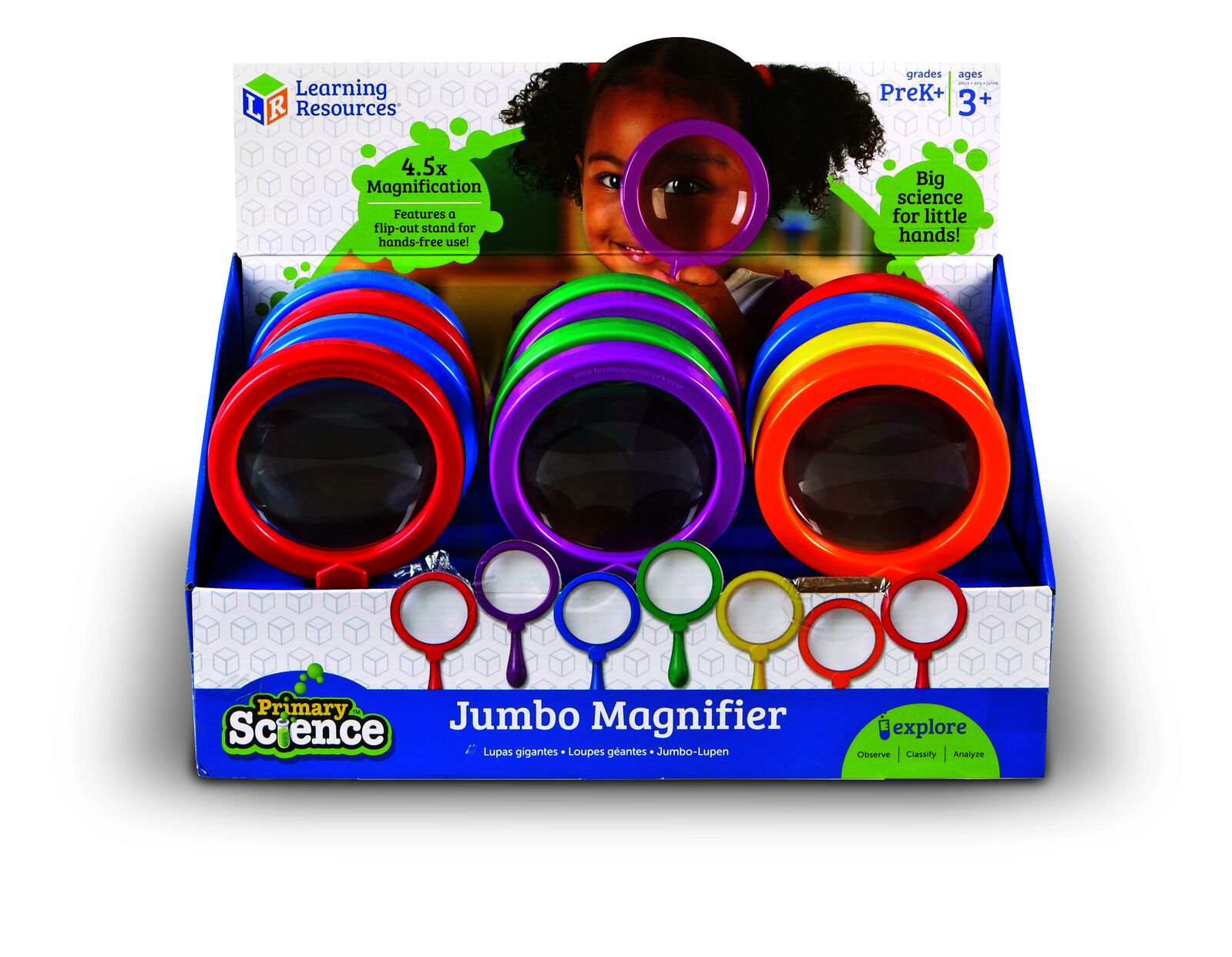 Primary Science™ Jumbo Magnifiers - 12pc