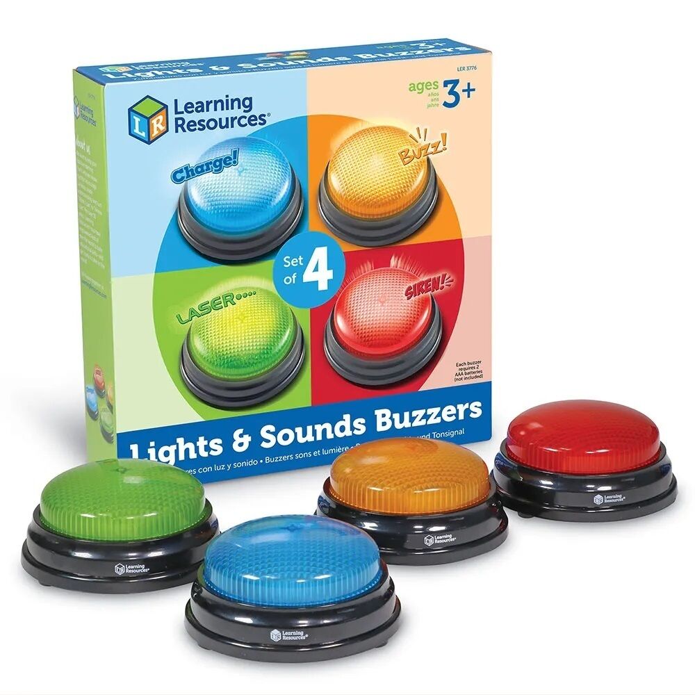 Lights & Sounds Answer Buzzers - Set of 4