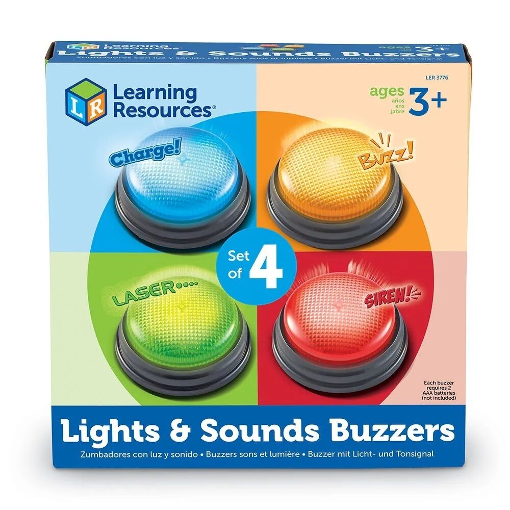 Lights & Sounds Answer Buzzers - Set of 4