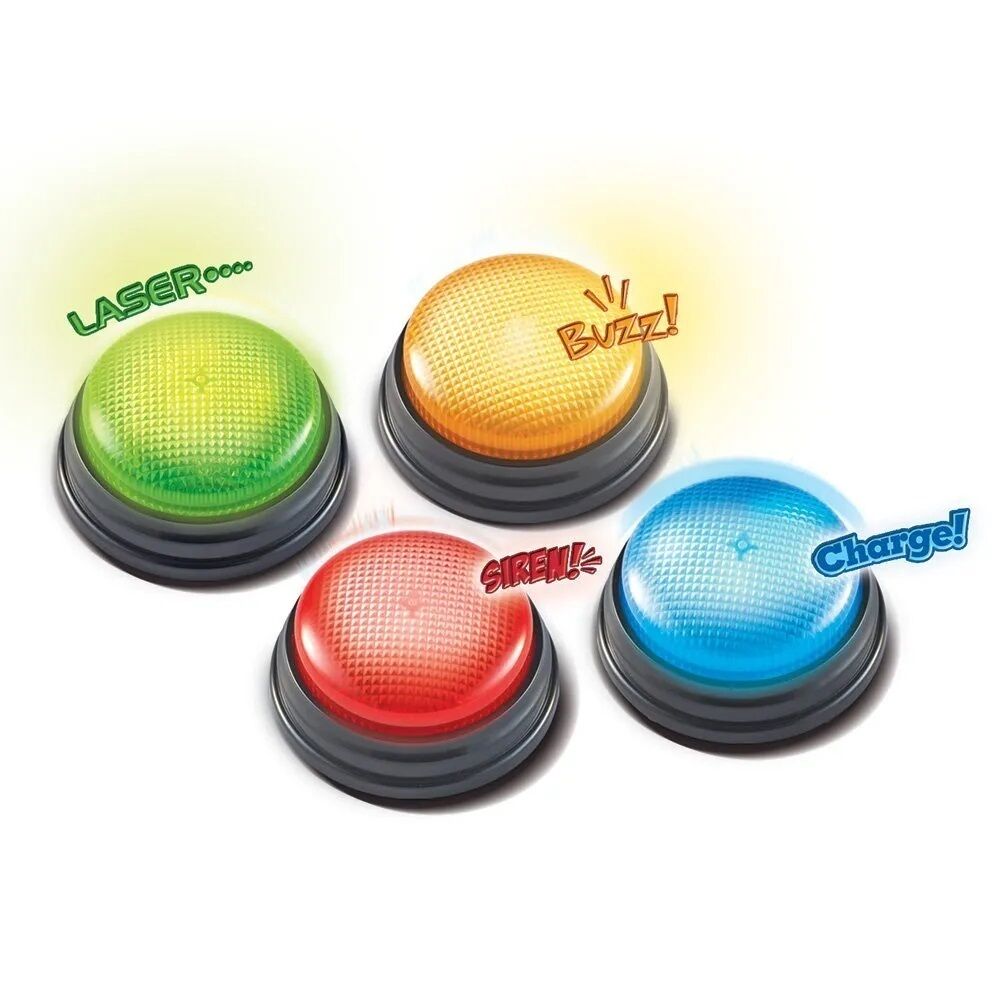 Lights & Sounds Answer Buzzers - Set of 4