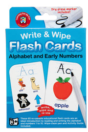 Write & Wipe Flash Cards - Alphabet and Early Numbers