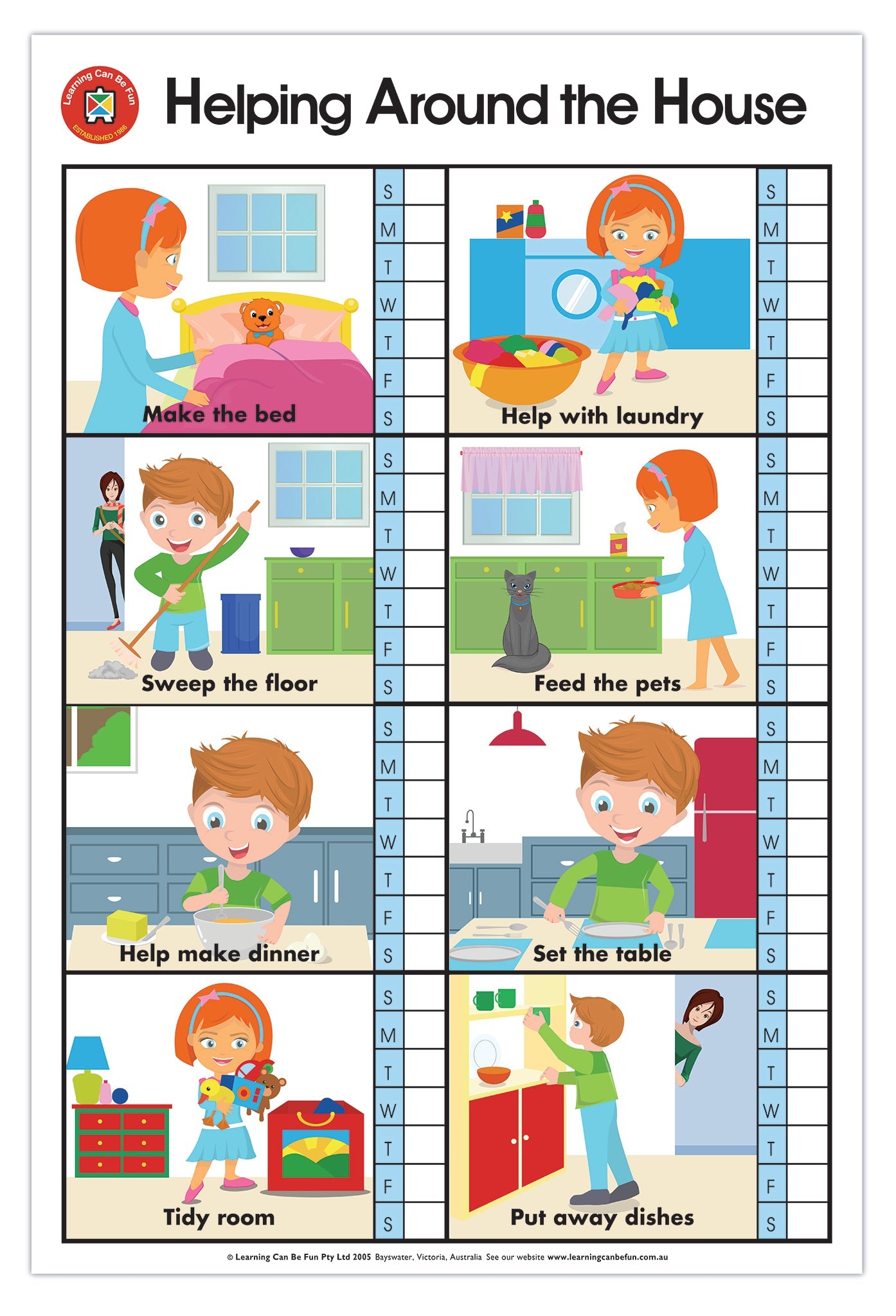 Helping Around The House Poster