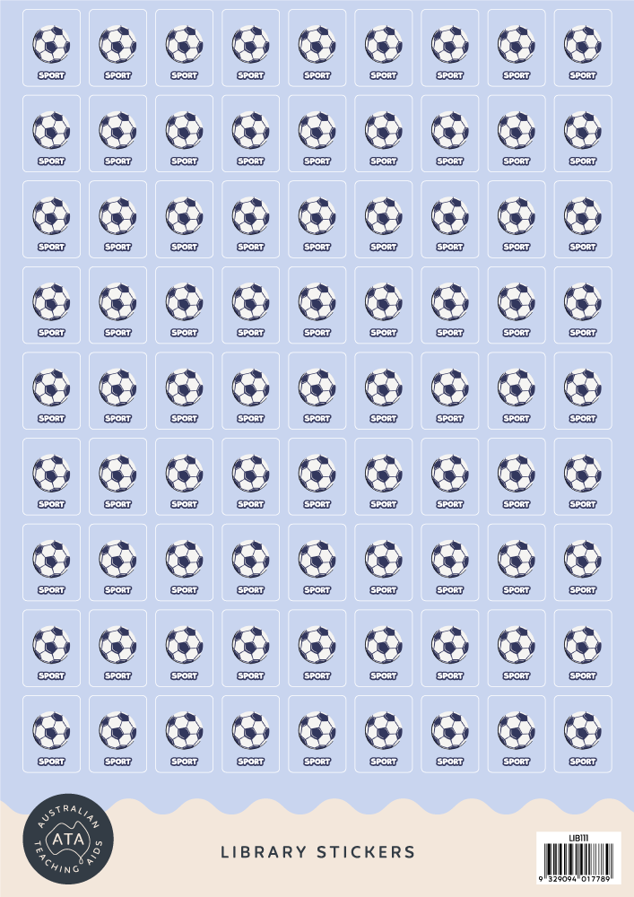 Junior Library Stickers - Sport (Pack of 243)