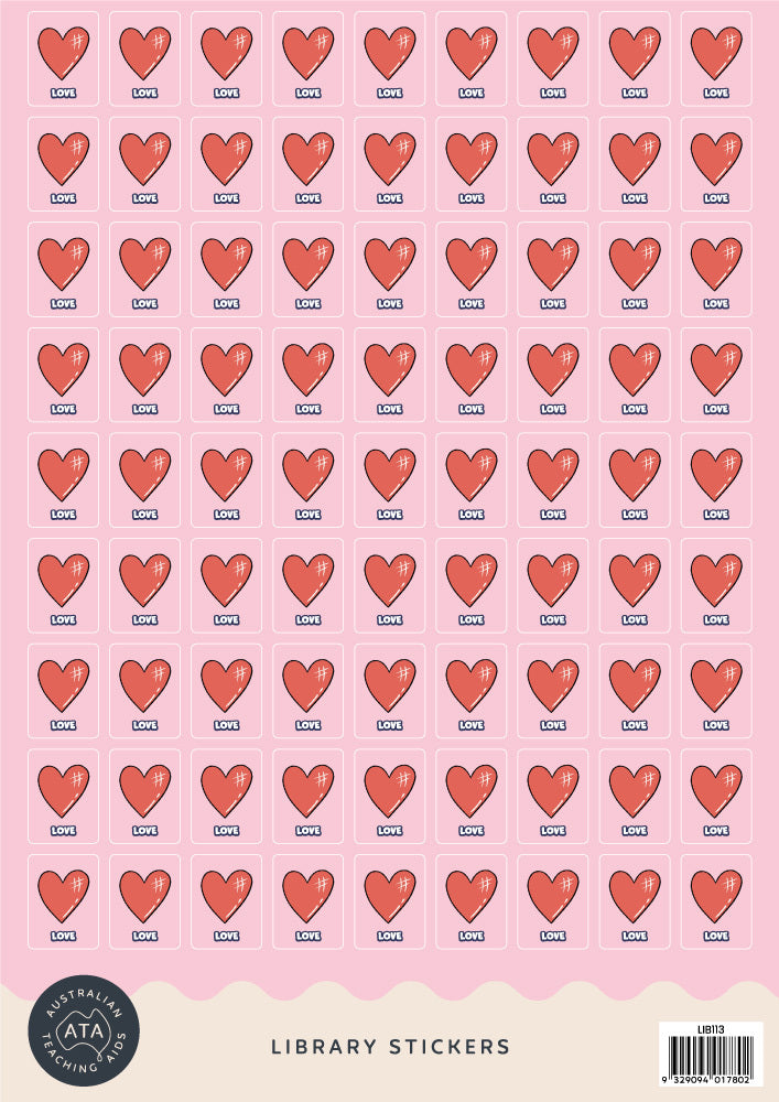 Junior Library Stickers - Love (Pack of 243)