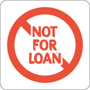 Library Stickers - Not For Loan (Pack of 324)